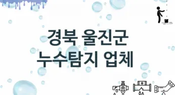 경북 울진군 누수탐지 업체 추천 및 소개 2 탐지 및 수리 관리
