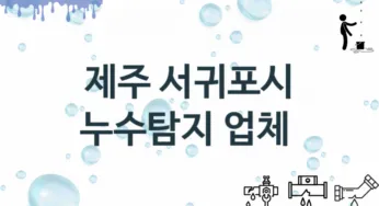 제주 서귀포시 누수탐지 업체안내 추천 3, 탐지 수리시공업체