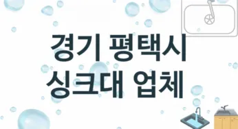 싱크대 경기 평택시 지역업체 추천 2 설치 수리업체