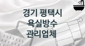 경기 평택시 욕실방수 업체 추천 1 전문 시공 관리업체