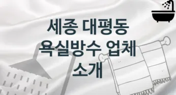 세종 대평동 욕실방수 업체안내 추천 1, 시공 관리시공업체