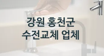 강원 홍천군에서 수전 수리를 잘하는 업체, 수전교체 견적
