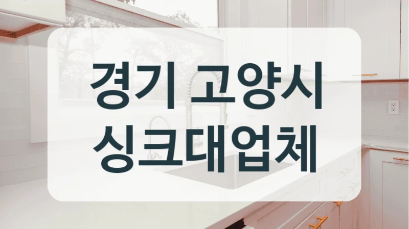 경기 고양시 싱크대업체