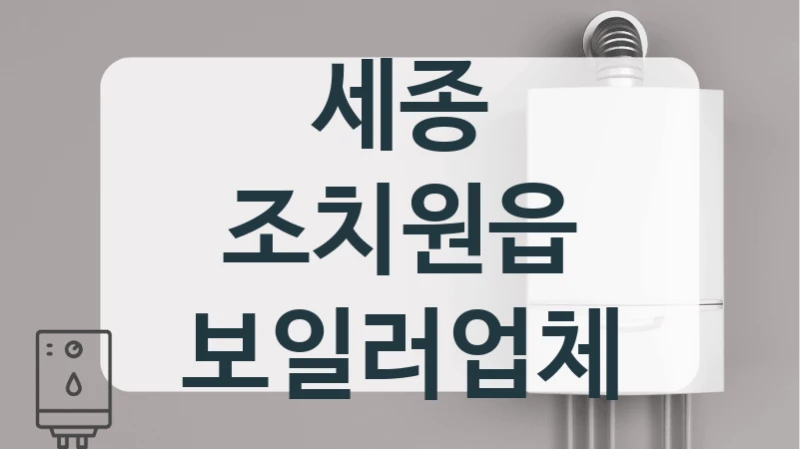 세종 조치원읍 보일러업체