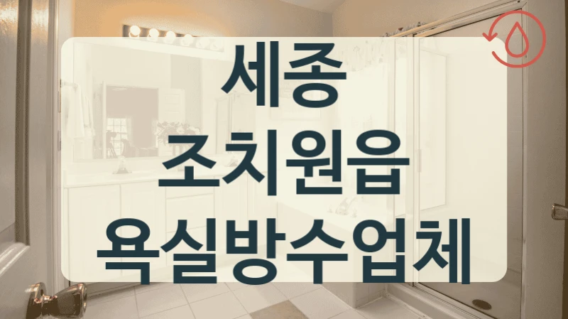 세종 조치원읍 부분 방수 전문 업체 TOP5